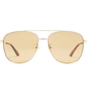 Gucci 61mm aviator sunglasses